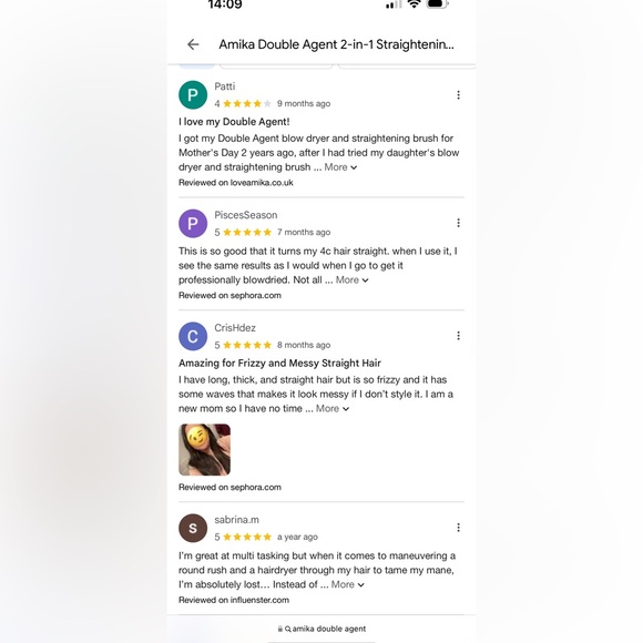 NIB Amika Double Agent 2-in-1 blow dryer + straightening brush - Picture 14 of 14